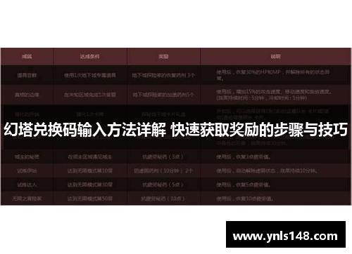 幻塔兑换码输入方法详解 快速获取奖励的步骤与技巧